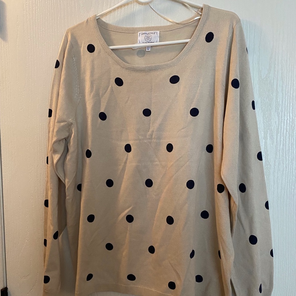 Polka dot sweater
